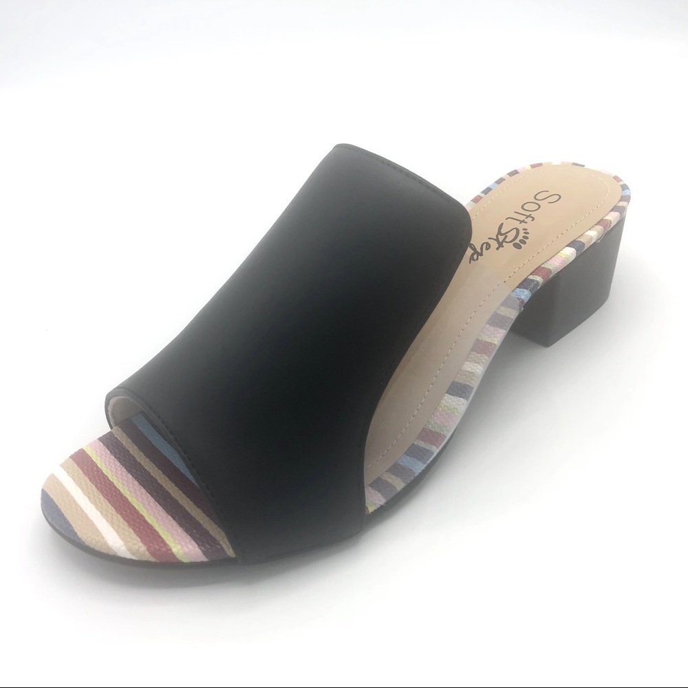 Leather dual Color Black w/ multi colors Accent